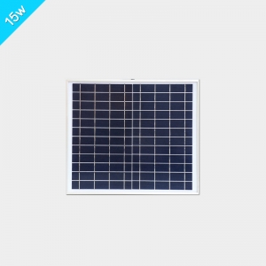15w铝边框多晶玻璃太阳能电池板
