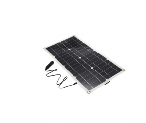 30W单晶太阳能板 车载太阳能光伏板 充电宝户外移动电源太阳发电板