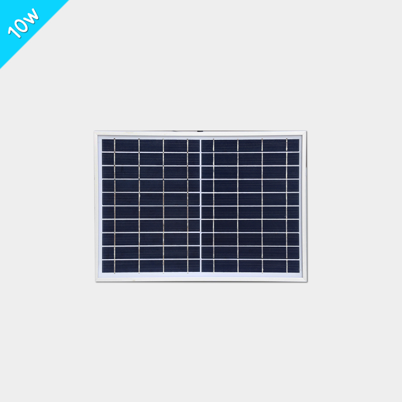 10w铝边框多晶硅玻璃太阳能电池板