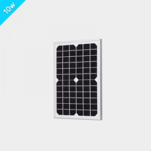 10W铝边框单晶硅玻璃太阳能电池板