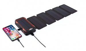 大伊焦2022一区三区户外太阳能折叠充电宝 无线快充10W可折叠太阳能板6片太阳能充电板