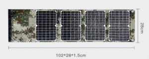 30W太阳能板移动电源户外露营充电器单晶硅光伏便携折叠充电板