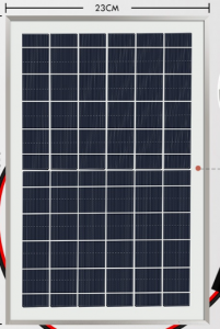 12V10W铝边框单晶太阳能板