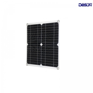 单晶硅50W半柔性太阳能板 户外房车充电板 户外储能太阳能板