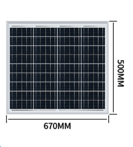 60W单晶硅玻璃太阳能板